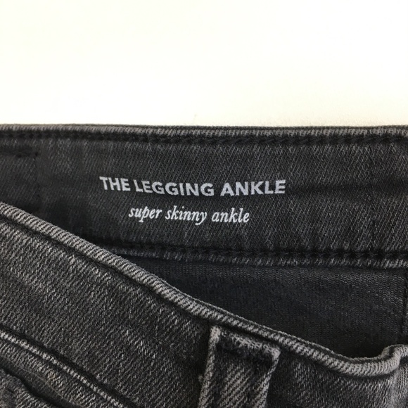 AG ADRIANO GOLDSCHMIED The Legging Ankle Super Skinny Raw Hem Distressed Jeans - Picture 3 of 13